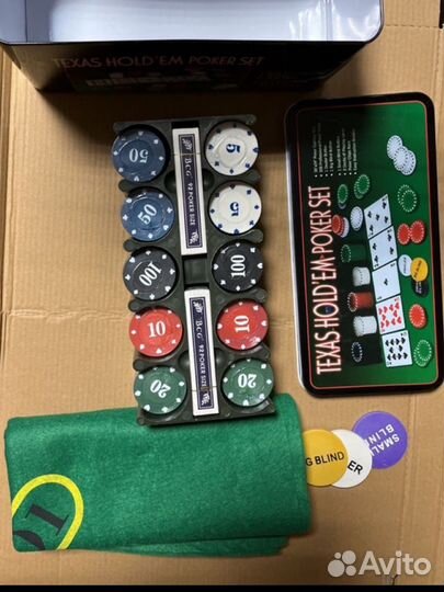 Набор для игры в покер (металлический кейс)