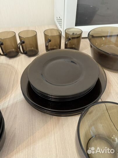 Набор столовой посуды стекло