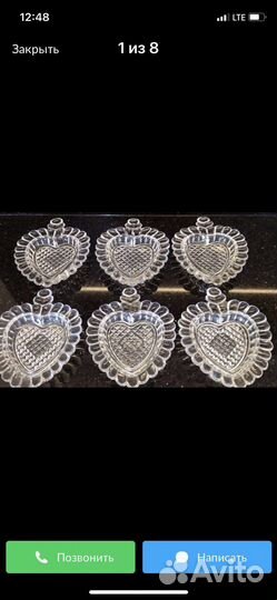 Продажа комплект 6 штук,розетки для варенья