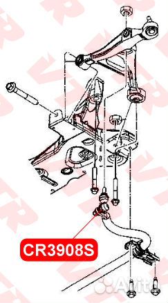 Тяга стабилизатора перед прав / лев