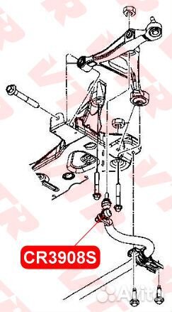 Тяга стабилизатора перед прав / лев