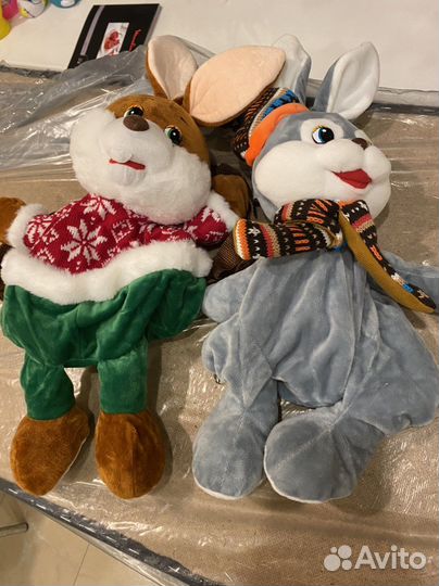 Зайцы рюкзаки 2 шт