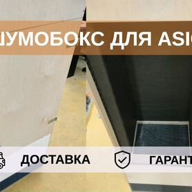 Шумобокс для asic, тоннельный 2 аппарата с дверью