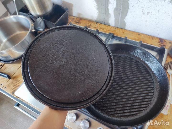 Сковорода гриль с прессом Касли