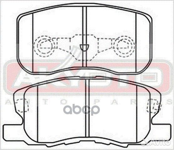 Колодки тормозные дисковые передние AKD-3500 AK