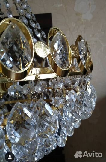 Люстра хрустальная СССР винтаж раритет