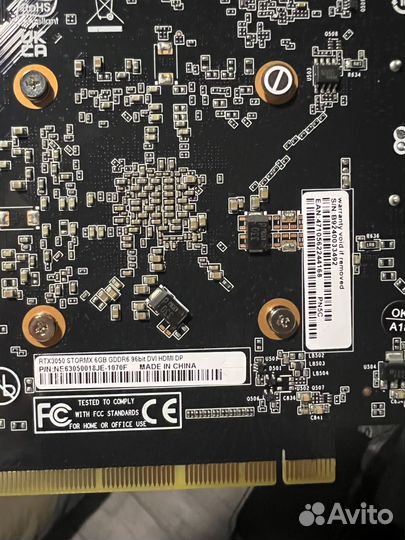 Видеокарта rtx 3050 6gb palit