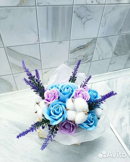 Букет цветов из мыла