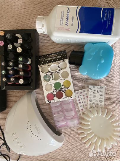 Набор для маникюра с лампой