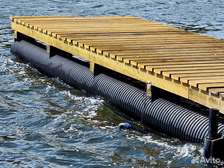 Понтоны, плавучие модули из пнд