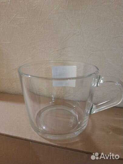 Кружка закалённое стекло IKEA Икеа 365+ высота 7см