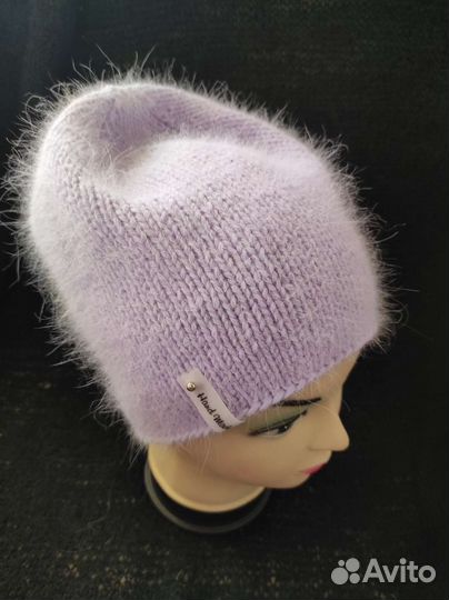 Шапка бини из пуха норки ручной работы