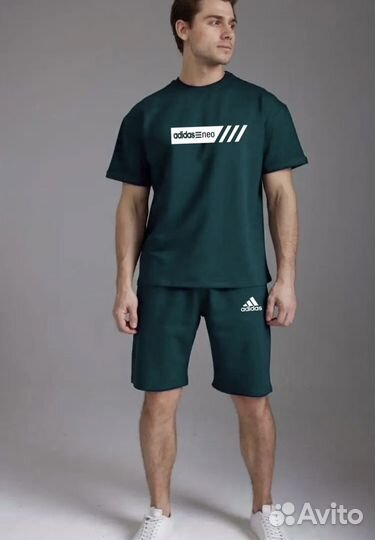 Летний костюм шорты и футболка adidas