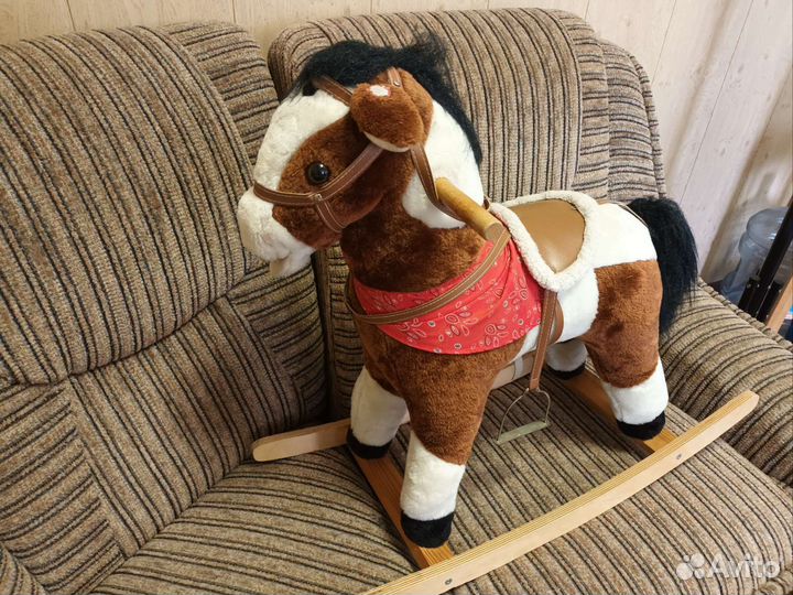 Лошадка качалка деревянная