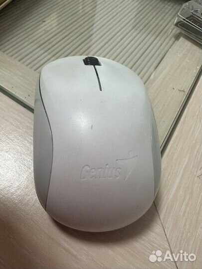 Беспроводная мышь genius белая компьютерная мышка