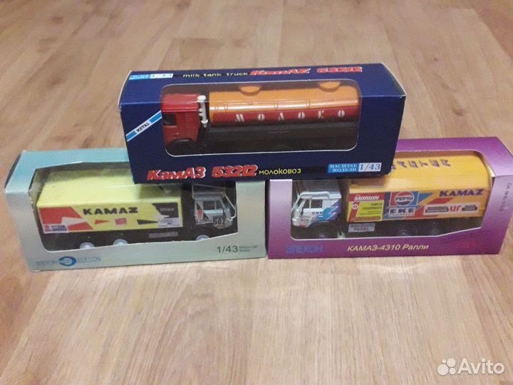 Модели СССР. камаз, масштаб 1-43