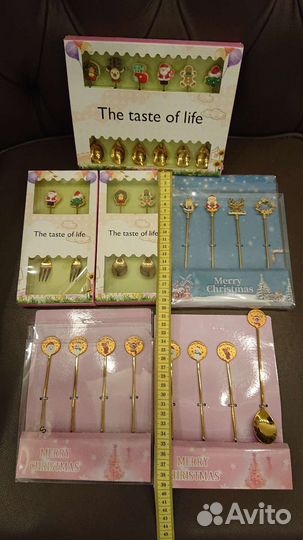 Набор новогодних ложек и вилок