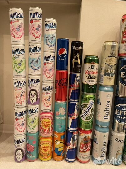 Коллекция алюминиевых банок