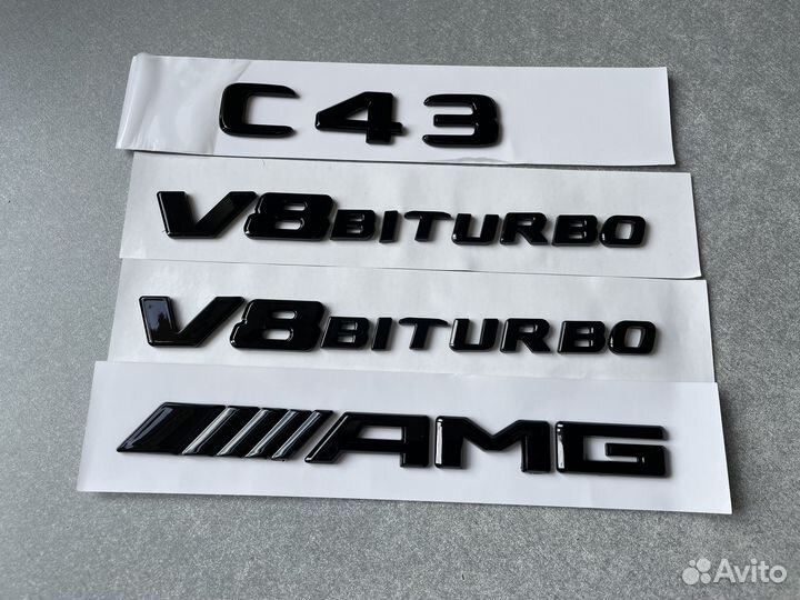 Комплект шильдиков Mercedes C43 AMG