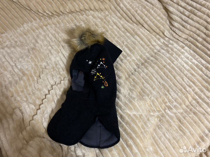 Шапка шлем новые утепленные уши gusti kotic