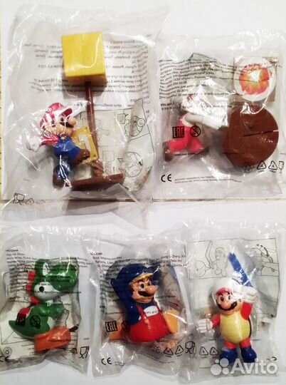 Фигурки Марио, Йоши, Луиджи, Боузер, Super Mario