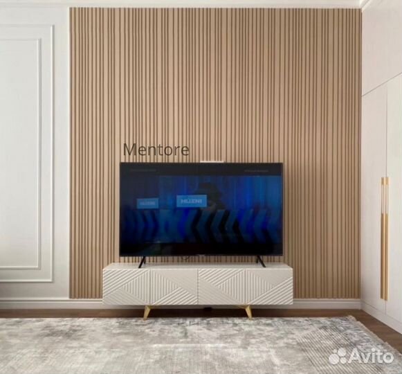 Тумба тв Bravo / ромб / белая / 140х40х30 см