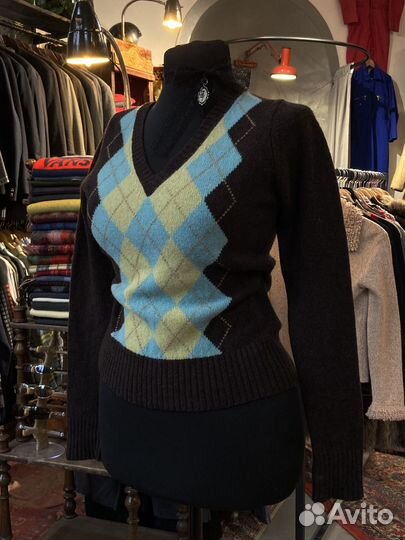 Джемпер в ромбик Aygill's винтаж
