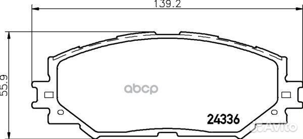 Колодки тормозные дисковые перед (PF-1524)