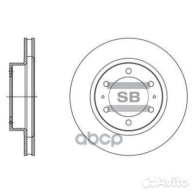 Диск тормозной toyota land cruiser 150 10- пере