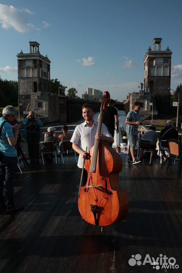 Контрабасистъ на праздникъ, свадьбу, меропріятіе