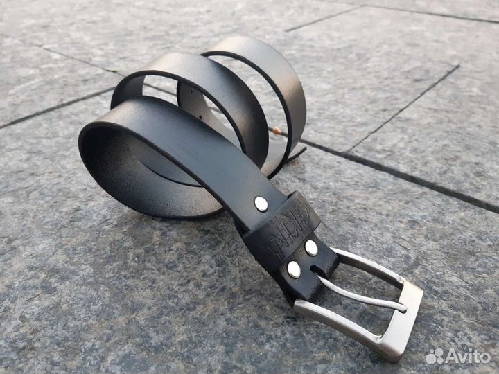 Ремень мужской кожаный skinner