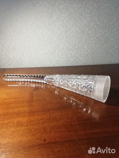 Хрустальная ваза, салатник, рог