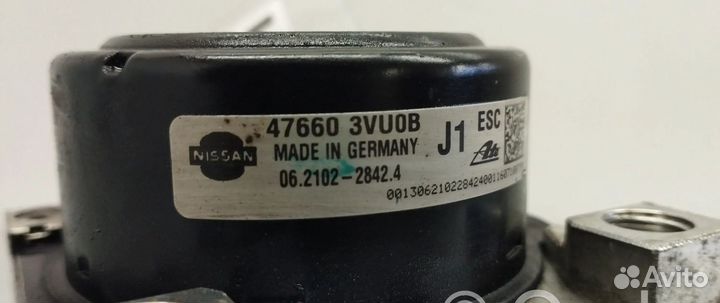 Блок абс 476603VU0B Nissan Note (E12) 2014-2016 года
