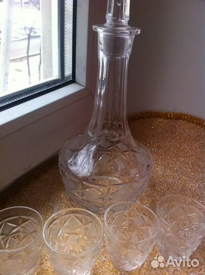 Хрустальный водочный набор (из СССР)
