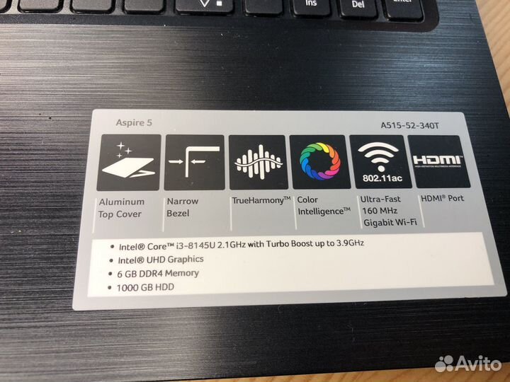 Ноутбук Acer Aspire A515-52