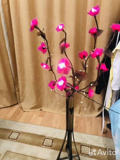 Сакура светящая лампа