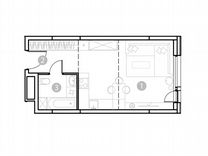 Апартаменты-студия, 31,6 м², 6/18 эт.