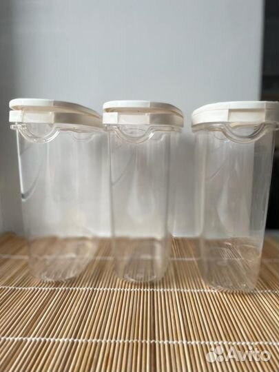 Контейнеры для сыпучих продуктов Икеа (3 шт. IKEA)