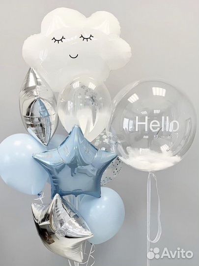 Воздушные шары на выписку из роддома