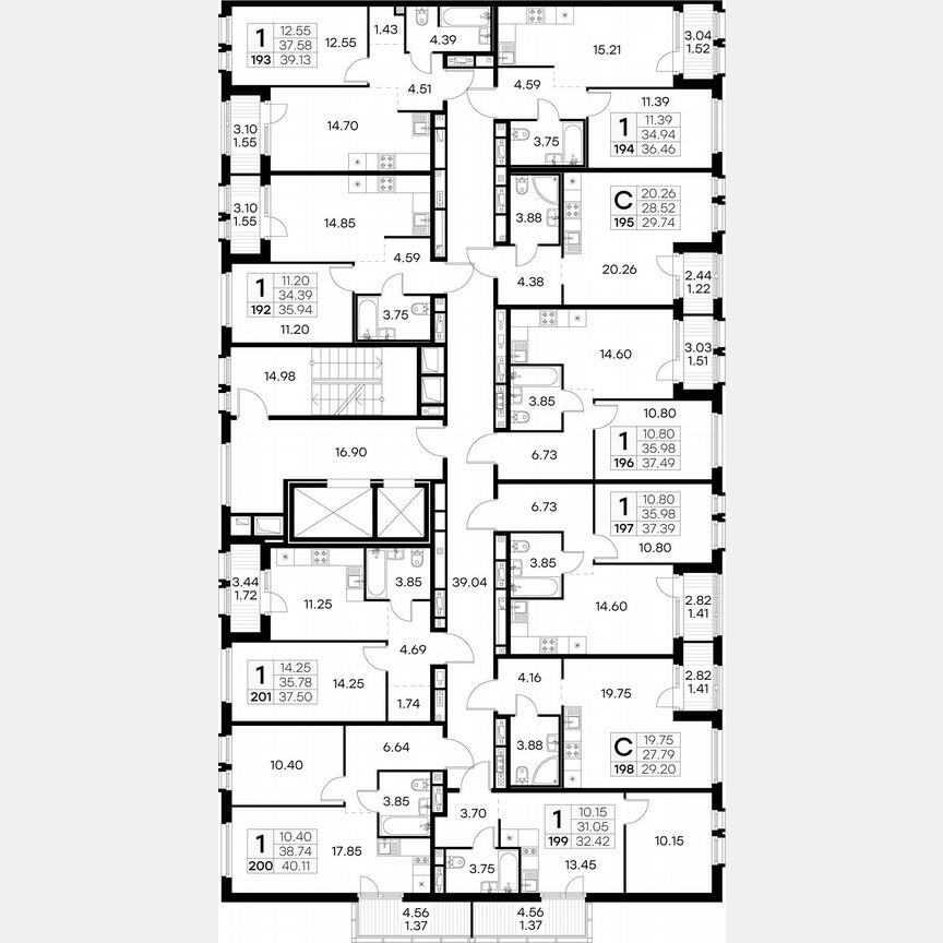 1-к. квартира, 32,4 м², 6/15 эт.