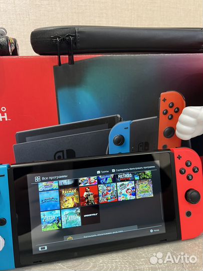 Nintendo Switch V2 Прошитый с чехлом RDR Zelda