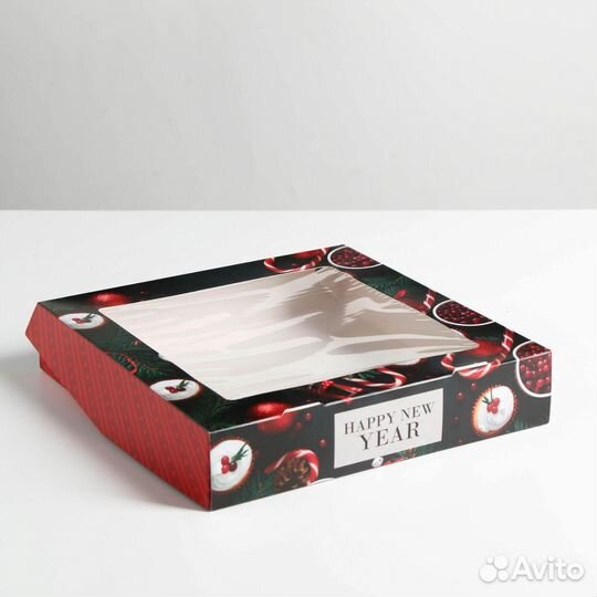 Коробка для подарка новый год