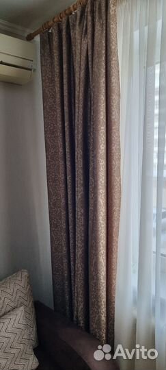 Шторы и покрывало бу