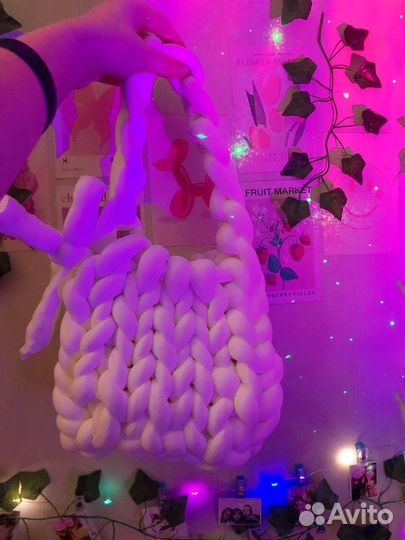 Сумка. Белая. Ручная работа