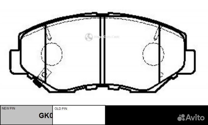 Колодки передние Honda Accord Element Pilot GK0333