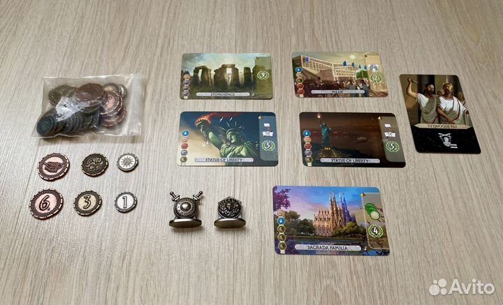 Дополнения, промо, компоненты к 7 чудес / Дуэль