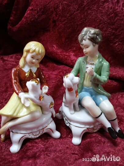 Фарфоровые статуэтки Дети одним лотом или раздельн