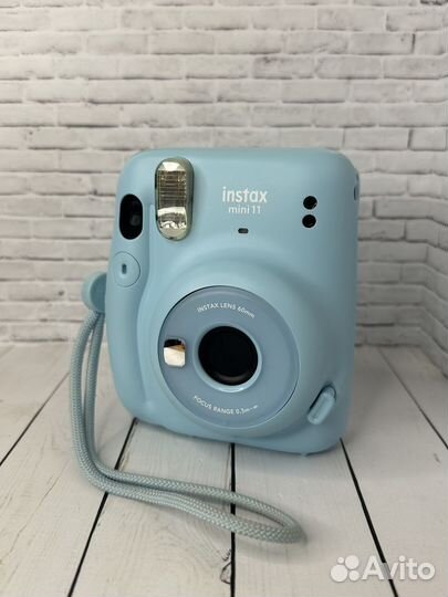 Фотоаппарат instax mini 11 голубой с чехлом