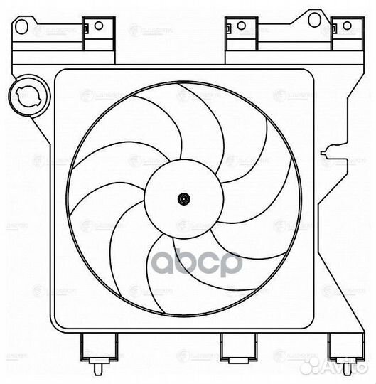 Вентилятор радиатора двигателя LFK2029 luzar