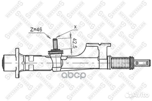 0035007SX рейка рулевая мехская 51651 Audi 80